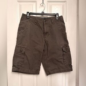 R. SOCIETY Young Men’s Dark Charcoal Gray Cargo Shorts Size 30 Waist